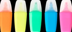 Online Highlighter Mini - 5 stk Kontorartikler