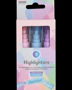 Sale Highlighters Pastel – 3 stk Kontorartikler