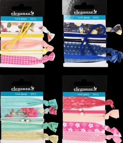 Discount Hårelastikker 5-pak assorterede varianter Smykker & Hårpynt