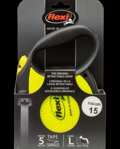 Best Hundeline Flexi Neon Reflect str. L Hundeseler Og Hundehalsbånd