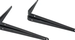 Hot Hyldeknægt 150 x 200 mm 2-pak - Sort Vægskinner Og Hyldeknægte