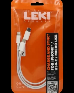 Clearance 3-i-1 opladerstik - 0,2 meter Mobiltilbehør