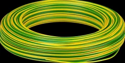 Hot Installationskabel 1 x 1,5 mm² gul/grøn 100 m Installationskabler