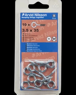 Discount Øjeskrue Ø3,5 x 35 mm 10-pak Kroge Og Ophæng