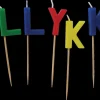 Best Kagelys på pind - TILLYKKE multifarvet Festartikler