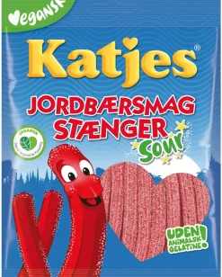 Outlet Jordbærsmag stænger 110 g Slik