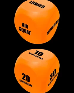 Outlet terninger 2 stk - orange Øvrigt Motionsudstyr