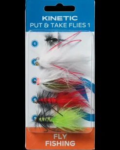 Clearance Put & Take flies 1 5-pak Endegrej Og Madding