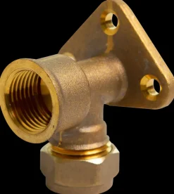 Online Kompressions dækvinkel 15 mm x 1/2" M - messing Rør Og Fittings