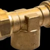 Online Kompressions T-stykke 15 mm x 1/2" - messing Rør Og Fittings