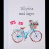Sale Kort med kuvert 11x17 cm - cykel Festartikler