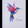 Kort med kuvert 11x17 cm - kolibri Festartikler