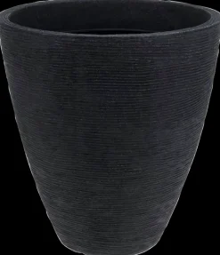 Krukke ribber antracitgrå Ø39 cm Potter, Krukker Og Plantemøbler