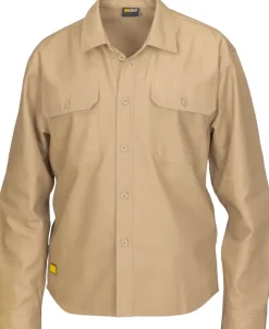 Clearance Langærmet skjorte, Khaki T-Shirts Og Skjorter