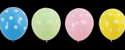 Sale Latexballon 30 cm Med prikker- 4-pak Festartikler
