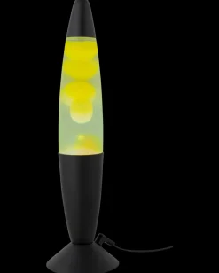 New Lavalampe H. 34 cm - klar/gul Bordlamper