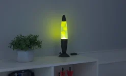 New Lavalampe H. 34 cm - klar/gul Bordlamper