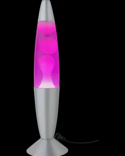 Clearance Lavalampe H. 34 cm - pink/hvid Bordlamper
