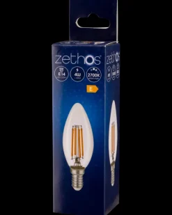 Hot LED-filament 4W E14 C35 klar Led-Pærer