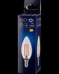 LED-filament 2W E14 C35 klar Led-Pærer