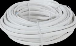 Discount Ledning flad 2 x 0,75 mm² - hvid Løse Ledninger