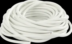 New Ledning rund 2 x 0,75 mm² - hvid Løse Ledninger