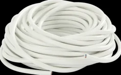 New Ledning rund 2 x 0,75 mm² - hvid Løse Ledninger