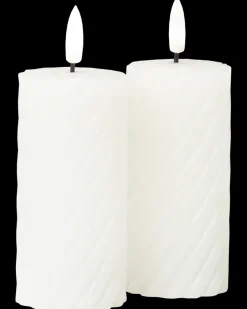 Hot LED-vokslys snoet H. 10 cm 2-pak Lys Og Olielamper
