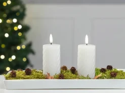 Hot LED-vokslys snoet H. 10 cm 2-pak Lys Og Olielamper