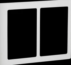 Online FUGA Design ramme SOFT 63 2 x 1 ½ modul - hvid Rammer
