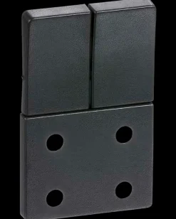 New FUGA Tangent stikkontakt 1½ dobbelt - koksgrå Tangenter