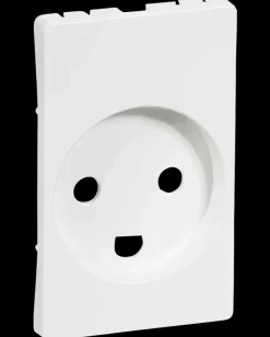 Sale FUGA Tangent stikkontakt med jord 1½modul hvid Tangenter
