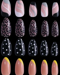 Online Press-on Nails Retro - assorterede design Kosmetik Og Personlig Pleje