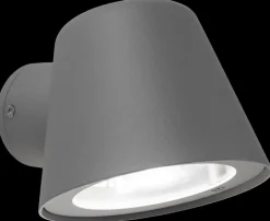 New Luxlamp Væglampe Ares GU10 - grå Udendørs Væglamper