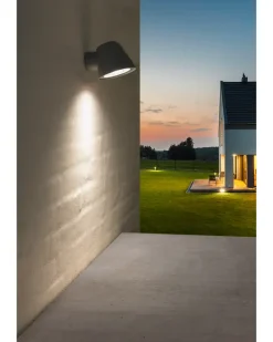 New Luxlamp Væglampe Ares GU10 - grå Udendørs Væglamper