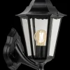 Outlet Luxlamp Væglampe Helena E27 - sort Udendørs Væglamper