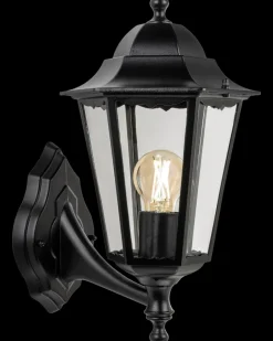 Outlet Luxlamp Væglampe Helena E27 - sort Udendørs Væglamper