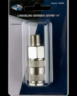 Hot Lynkobling udvendig gevind 1/4" Koblinger, Forgreninger Og Nipler