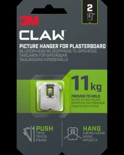 ™ CLAW™ Ophæng Gipsvæg - 11 kg 2-pak Knager Og Knagerækker