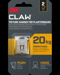 Best ™ CLAW™ Ophæng Gipsvæg - 20 kg 2-pak Knager Og Knagerækker
