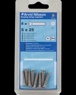 Online Maskinskrue A4 LH M5 x 25 mm 8-pak Maskinskruer, Bolte Og Møtrikker