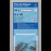 Clearance Maskinskrue A4 LH M4 x 16 mm 10-pak Maskinskruer, Bolte Og Møtrikker