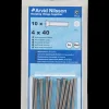 Discount Maskinskrue A4 LH M4 x 40 mm 10-pak Maskinskruer, Bolte Og Møtrikker
