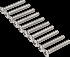 Clearance Maskinskrue A4 LH M4 x 25 mm 10-pak Maskinskruer, Bolte Og Møtrikker
