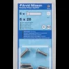 Best Maskinskrue A4 LH M6 x 20 mm 6-pak Maskinskruer, Bolte Og Møtrikker