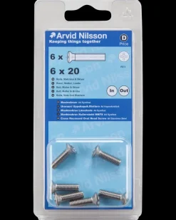 Best Maskinskrue A4 LH M6 x 20 mm 6-pak Maskinskruer, Bolte Og Møtrikker
