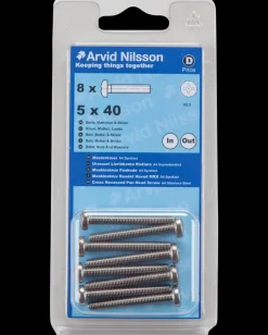 Online Maskinskrue A4 PH M5 x 40 mm 8-pak Maskinskruer, Bolte Og Møtrikker