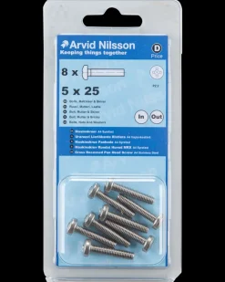 New Maskinskrue A4 PH M5 x 25 mm 8-pak Maskinskruer, Bolte Og Møtrikker
