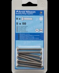 Best Maskinskrue A4 PH M5 x 50 mm 8-pak Maskinskruer, Bolte Og Møtrikker