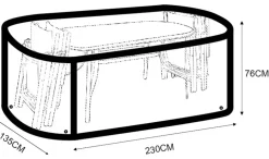 Discount Møbelovertræk 76 x 135 x 230 cm - sort Overtræk